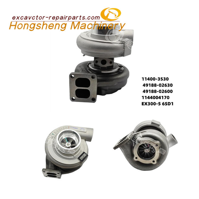 11400-3530 49188-02630 49188-02600 1144004170 Excavator Turbocharger Hitachi Ex300-5 6SD1 ইঞ্জিন