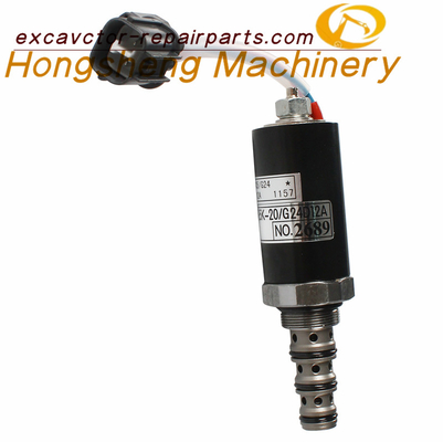 G24D12A কোবেলকো এক্সকাভেটর সোলেনয়েড ভালভ SK200-6E পাইলট সোলেনয়েড ভালভ