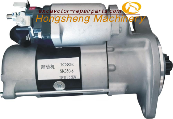 28100-2892AS K350-8 কোবেলকো স্টার্টার মোটর হিনো J08E J05E ইঞ্জিন 24V 11T 5.5KW