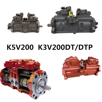 কাওয়াসাকি K5V200 এক্সক্যাভেটর হাইড্রোলিক পাম্প K3V200DT / মেশিনারি মেরামতের দোকানের জন্য DTP
